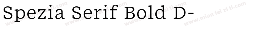 Spezia Serif Bold D字体转换